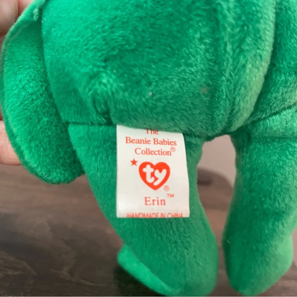 🍁TY Erin Beanie Baby Shamrock St. Patrick’s day bear